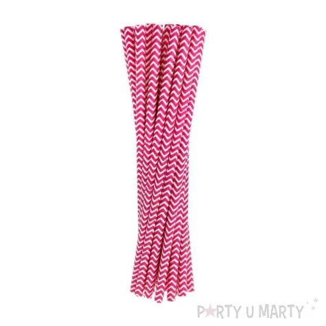 slomki papierowe chevron rozowe 19 7 cm 24 szt