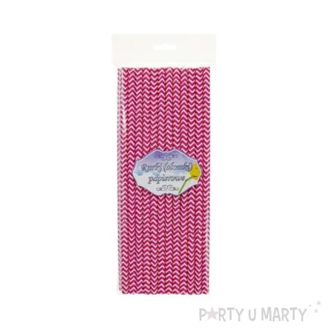slomki papierowe chevron rozowe 19 7 cm 24 szt