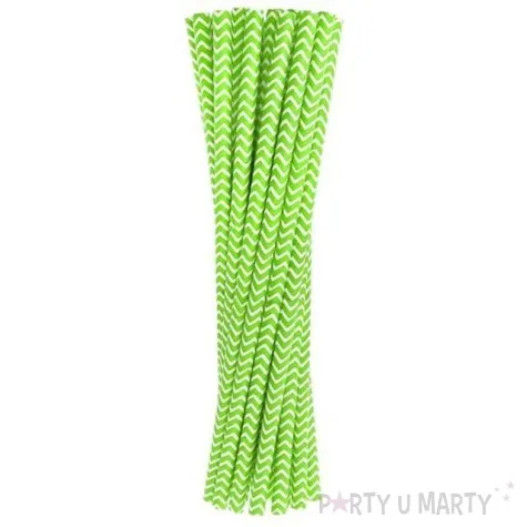 slomki papierowe chevron zielone 19 7 cm 24 szt