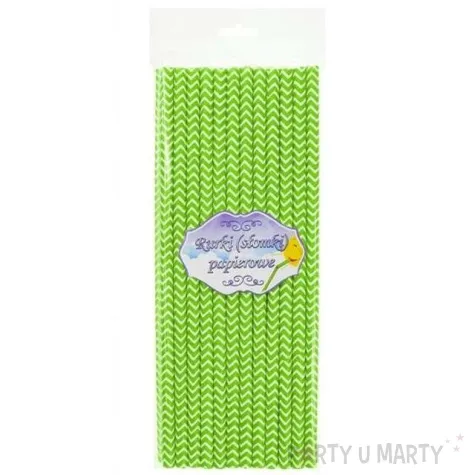 slomki papierowe chevron zielone 19 7 cm 24 szt