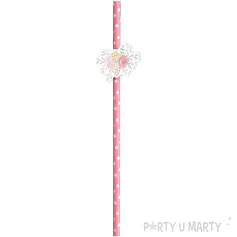 slomki papierowe dziewczynka w albie dekoracja na komunie swieta bialo niebieski 6 szt