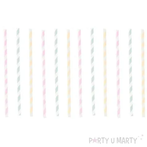 slomki papierowe happy birthday pastel mix amscan 12 szt