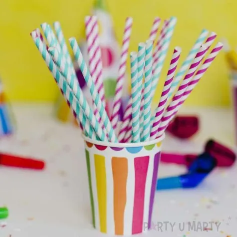 slomki papierowe hawajskie party mix kraszek 19 7 cm 24 szt