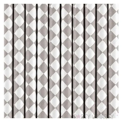 slomki papierowe karo bezowe cieple partydeco 19 5 cm 10 szt