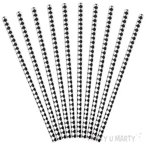 slomki papierowe karo czarne 10 szt
