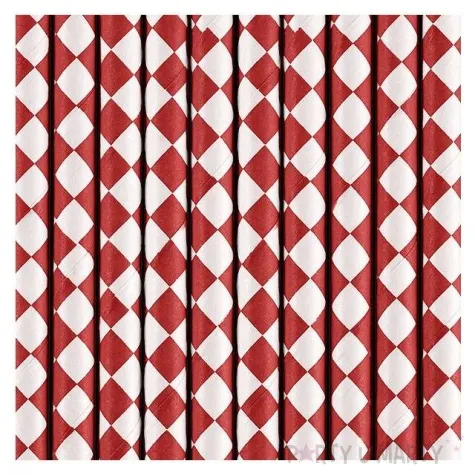 slomki papierowe karo czerwone 10 szt