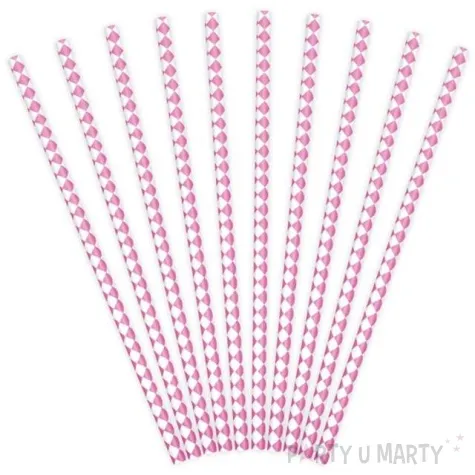 slomki papierowe karo rozowe 10 szt