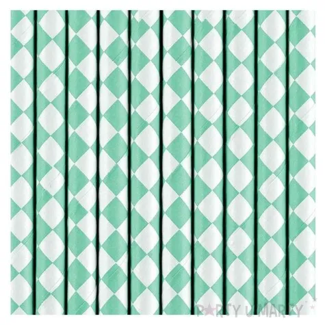 slomki papierowe karo tiffany blue 10 szt