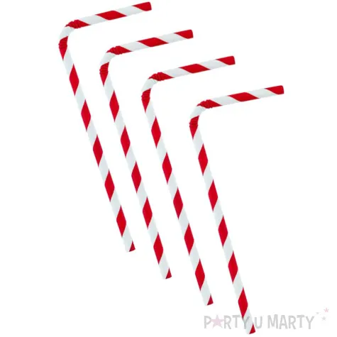slomki papierowe lamane bio paski czerwony godan 20 cm 12 szt