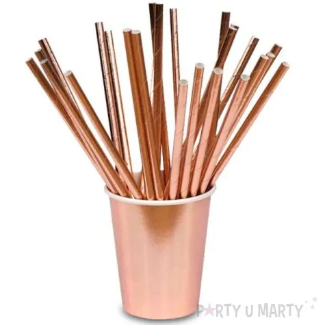 slomki papierowe metalic rozowe zloto viper 25 szt