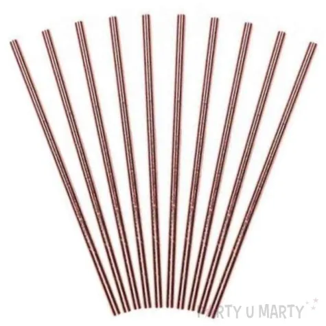 slomki papierowe metalic rozowo zlote partydeco 10 szt