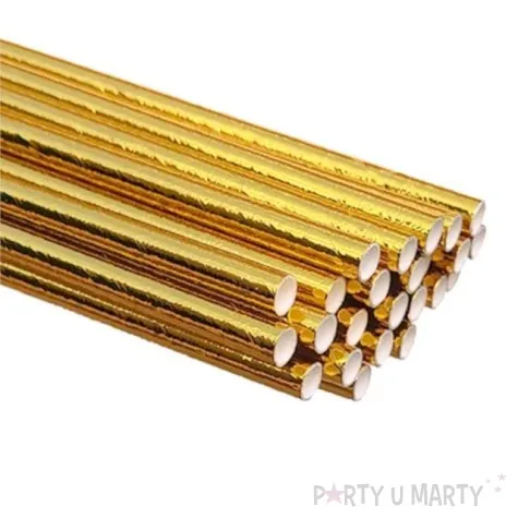 slomki papierowe metalic zlote dekoracjepolska 25 szt