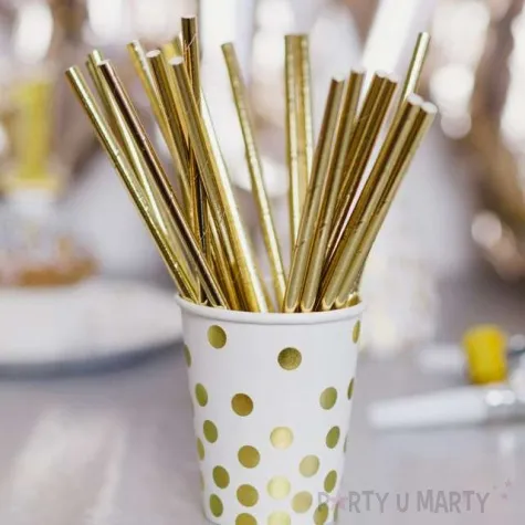 slomki papierowe metalic zlote kraszek 24 szt