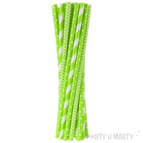 slomki papierowe mix zielone 19 7 cm 24 szt