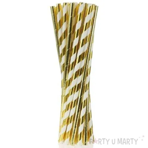 slomki papierowe mix zlote chrom 19 7 cm 24 szt