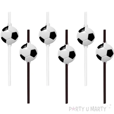 slomki papierowe pilka nozna bialo czarny congee 20 cm 6 szt