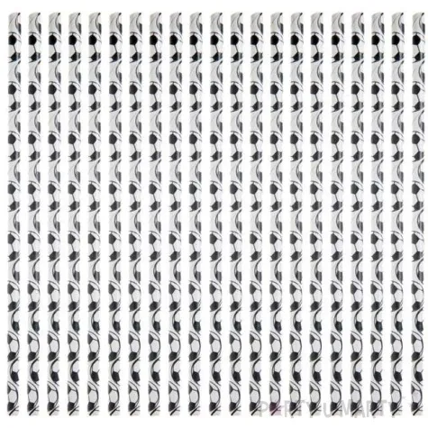 slomki papierowe pilka nozna santex biale czarne 20 szt