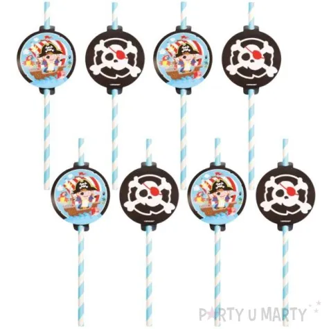 slomki papierowe piracka przygoda amscan 8 szt