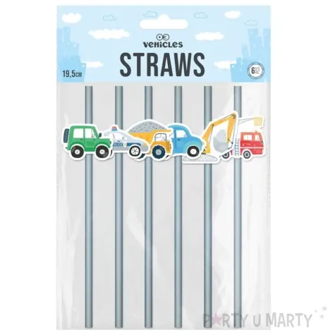 slomki papierowe pojazdy budowa mix 19 5 cm 6 szt