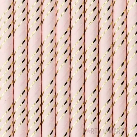 slomki papierowe premium rozowy jasny partydeco 10 szt