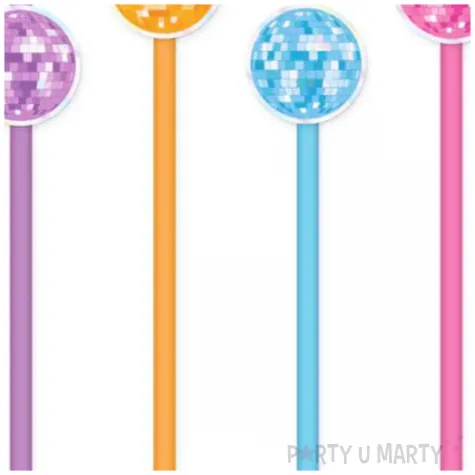 slomki papierowe retro disco kule partypal 19 5 cm 6 szt