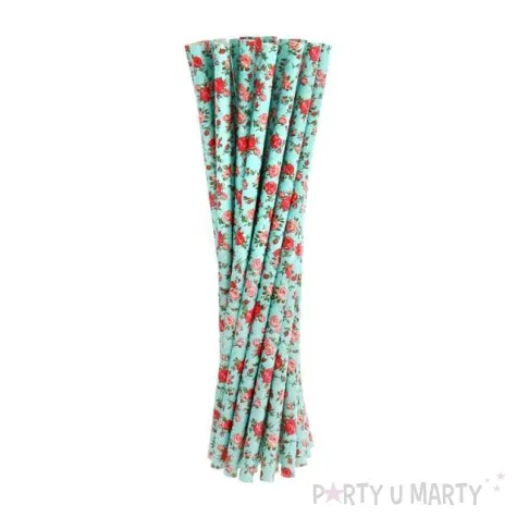 slomki papierowe roze blekitne 19 7 cm 24 szt