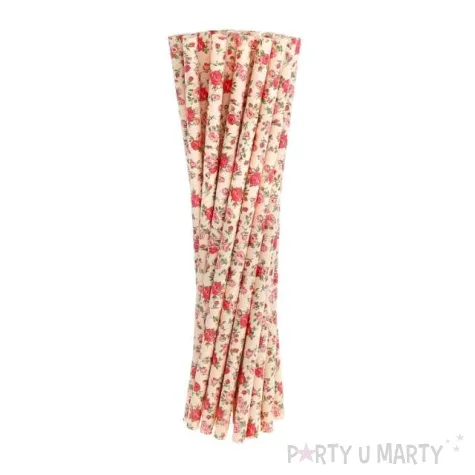 slomki papierowe roze rozowe 19 7 cm 24 szt