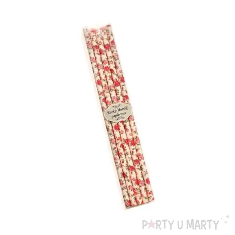 slomki papierowe roze rozowe 19 7 cm 24 szt