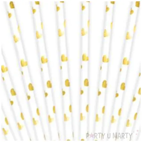 slomki papierowe serca partydeco 19 5 cm zlote