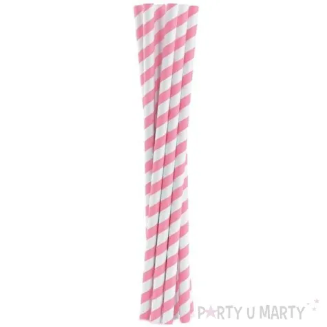 slomki papierowe shake rozowe godan 25 cm 10 szt