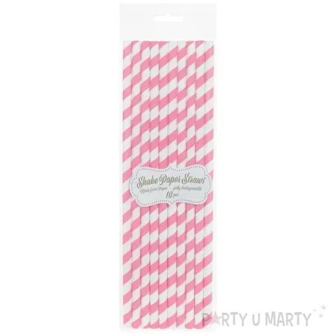 slomki papierowe shake rozowe godan 25 cm 10 szt