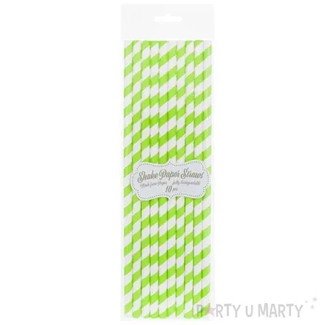 slomki papierowe shake zielone godan 25 cm 10 szt