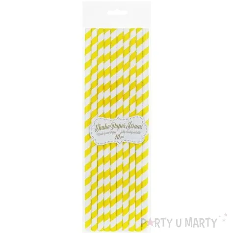 slomki papierowe shake zolte godan 25 cm 10 szt