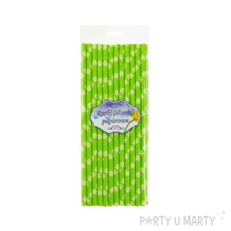 slomki papierowe stokrotki zielone jabluszko 20 cm 24 szt