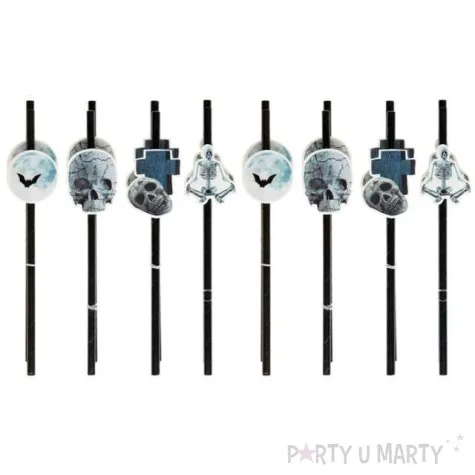 slomki papierowe upiorne halloween santex czarne 19 cm 8 szt