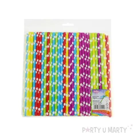 slomki papierowe w grochy 5 kolorow 19 7 cm 250 szt