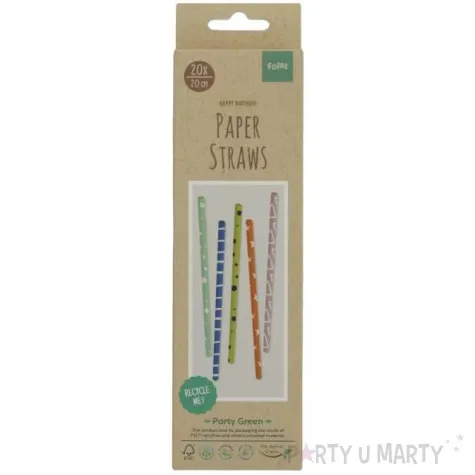 slomki papierowe wzory mix folat 20 cm 20 szt