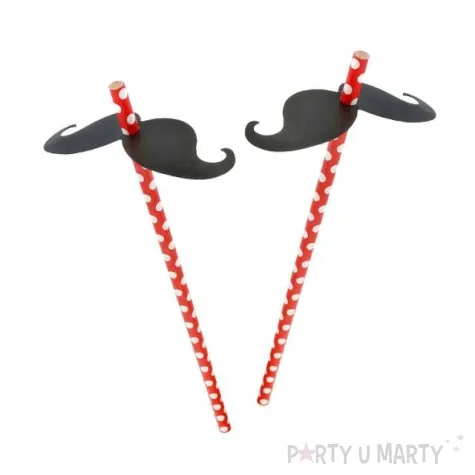 slomki papierowe z ozdoba kocham wasy 19 7 cm 30 szt