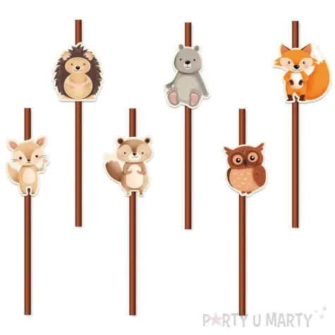 slomki papierowe zwierzeta lesnie przyjaciele partypal 19 5 cm 6 szt