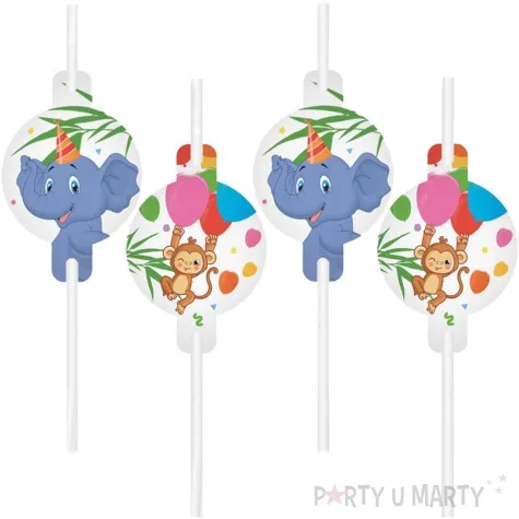 slomki papierowe zwierzeta safari procos 22 cm 4 szt