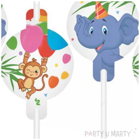 slomki papierowe zwierzeta safari procos 22 cm 4 szt