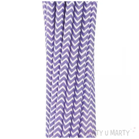 slomki papierowe zygzaki liliowy godan 19 7 cm 40 szt