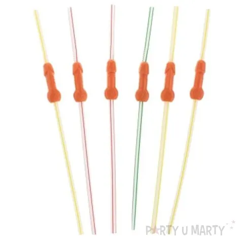 slomki penisy kolorowe 6 szt
