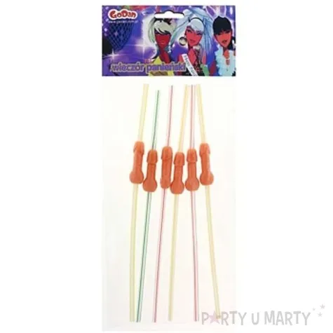 slomki penisy kolorowe 6 szt