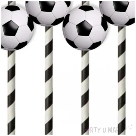 slomki pilka nozna bialo czarne 19 5 cm 6 szt