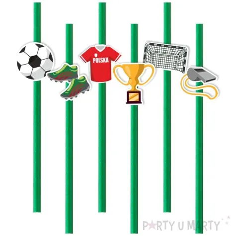 slomki pilka nozna polska zielone 19 5 cm 6 szt