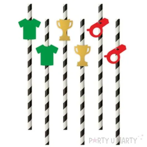 slomki pilkarski mix bialo czarne 19 5 cm 6 szt