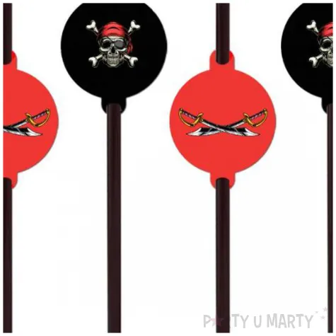 slomki pirat czarny congee 20 cm 6 szt