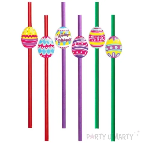 slomki pisanki kolorowe szlaczki mix 19 5 cm 6 szt