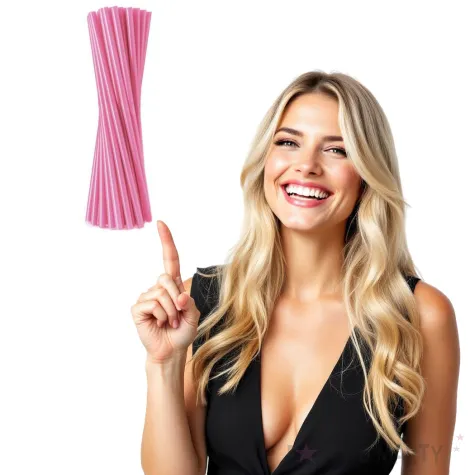 slomki proste classic grube rozowe godan 6mm 24 cm 20 szt